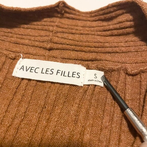 Anthropologie Avec Les Filles Long Sleeve Sweater Womens Small Top - Picture 2 of 15